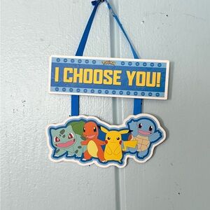 Pokemon I Choose You Wall Hanging